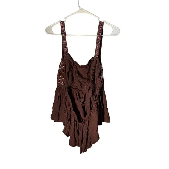 Boho country Shyanne Women's Tie Back Embellished Tank Size XL - Picture 6 of 11